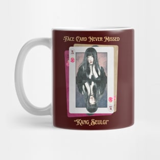 Kang Seulgi Face Card Red Velvet Mug